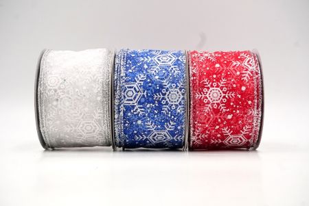 Christmas Snowflakes Wired Ribbon_KF9015.KF9016.KF9017.KF9018.KF9019.KF9020 (2)